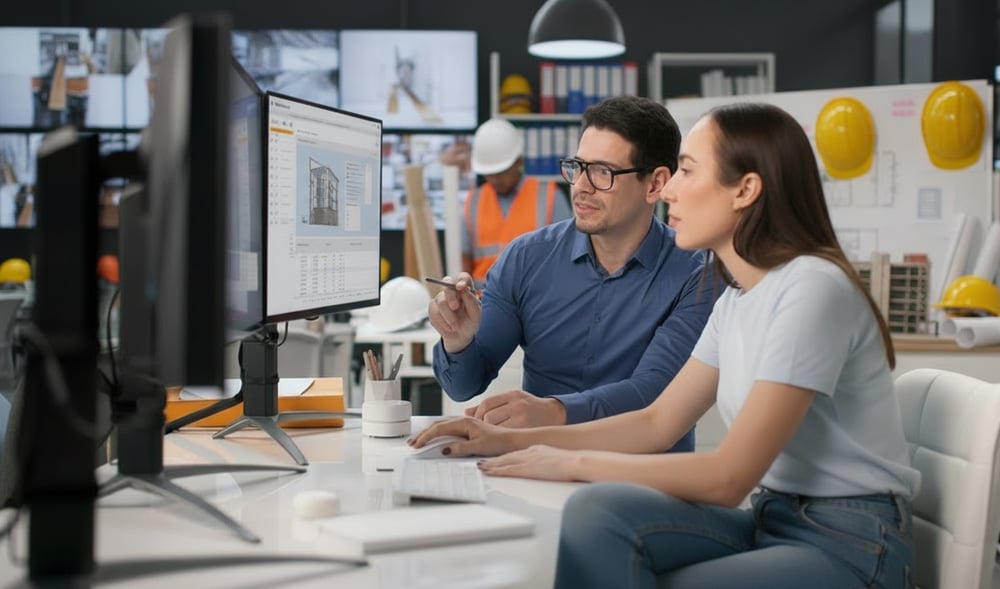 Construction office desk