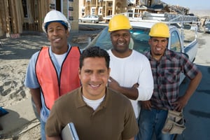 construction team on site