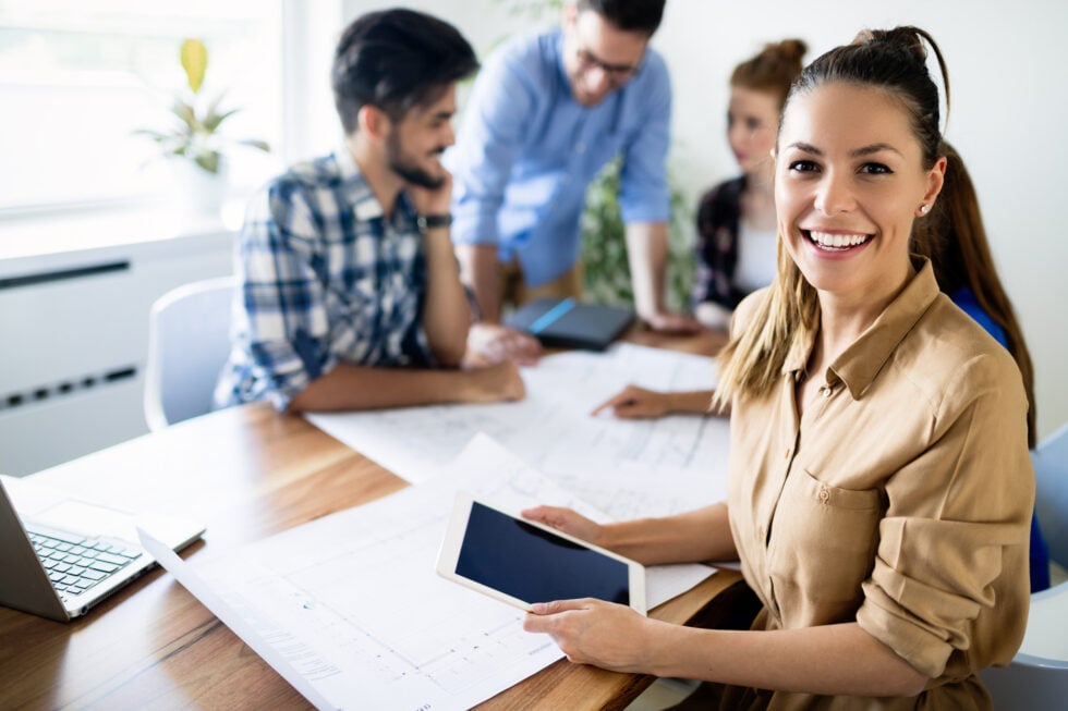 payroll manager at team meeting for Cal/OSHA confined space standard for construction
