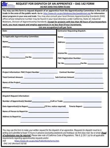 California Form DAS 142 What You Need to Know | eBacon