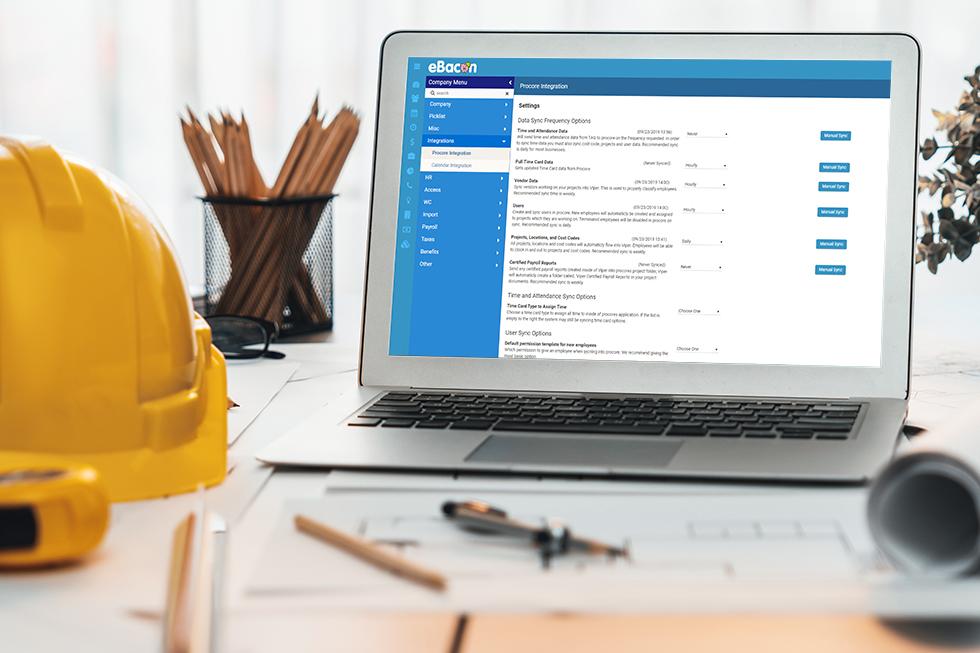 ebacon software laptop certified payroll compliance