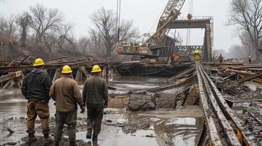rain delay construction site