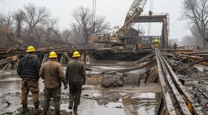 rain delay construction site