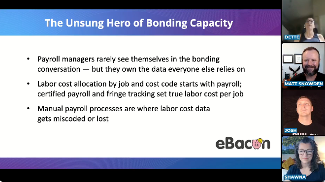 Payroll managers and bonding