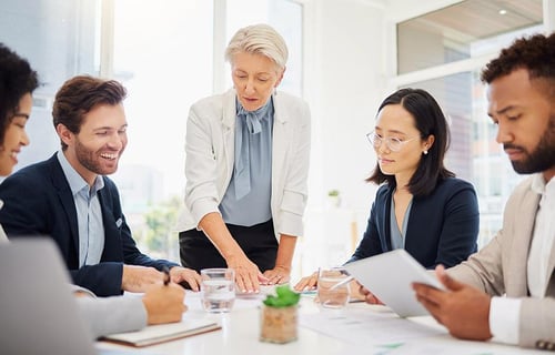 payroll team and hr manager
