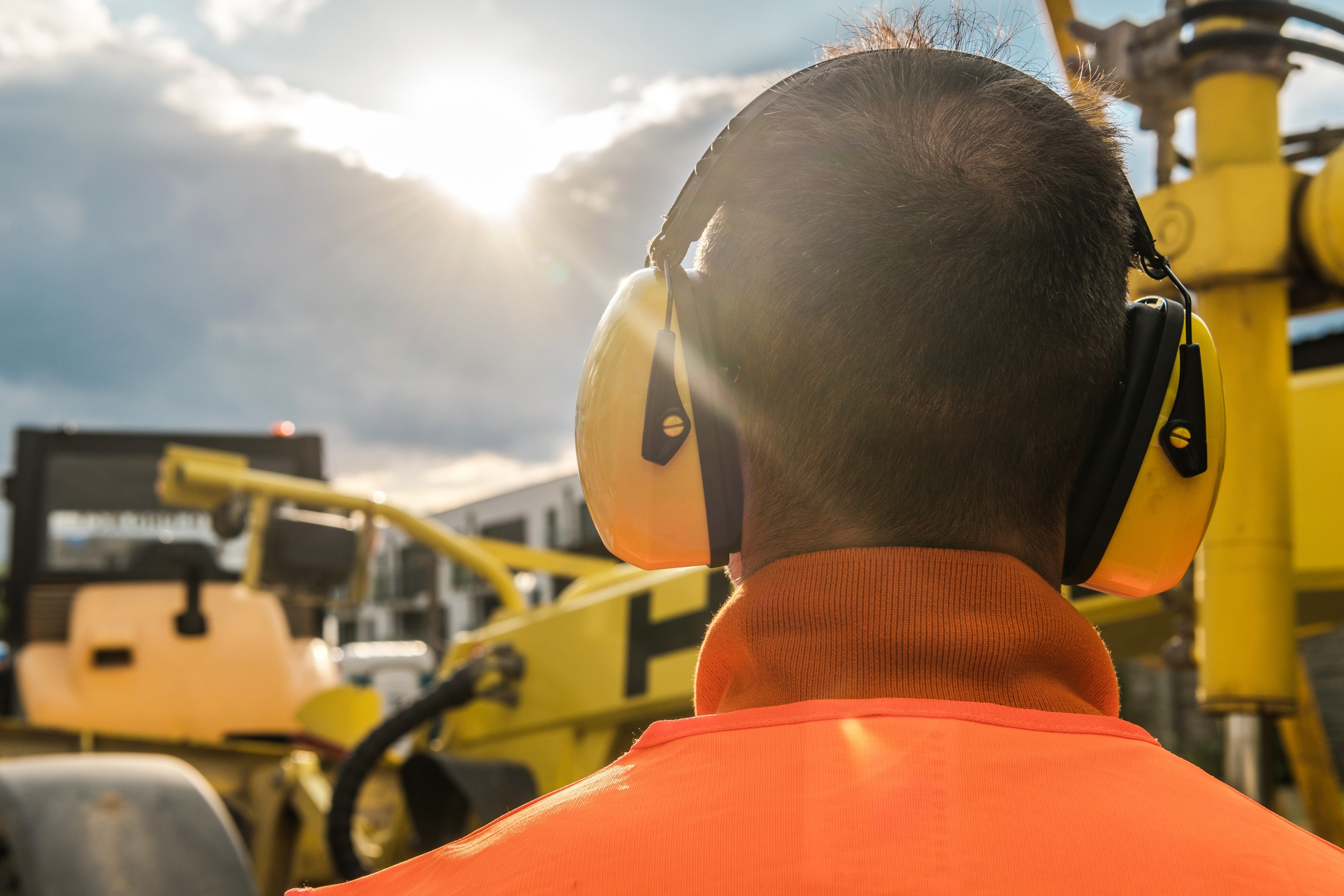 construction site safety excavators in construction