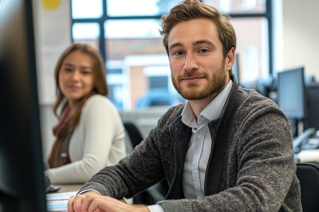 Accountant in office working Davis-Bacon Compliance for Accountants